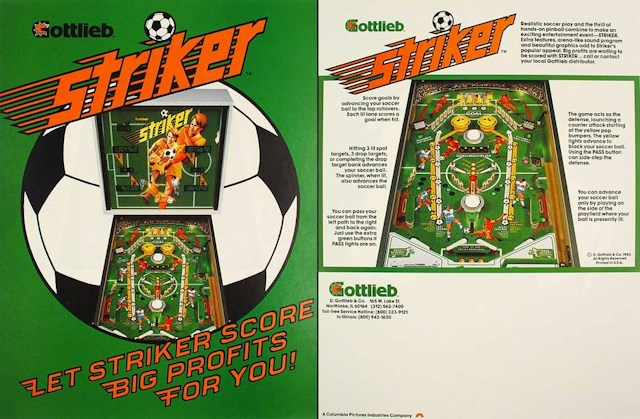 STRIKER (Gottlieb) Flyer