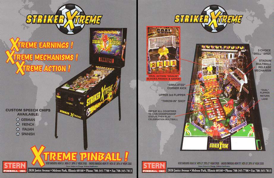 STRIKER XTREME (Stern) Flyer