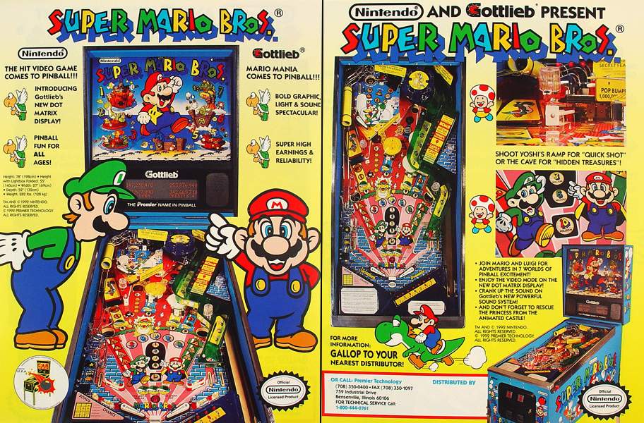 SUPER MARIO BROS (Gottlieb) Flyer