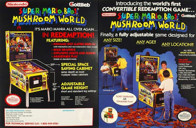 SUPER MARIO MUSHROOM (Gottlieb) Flyer