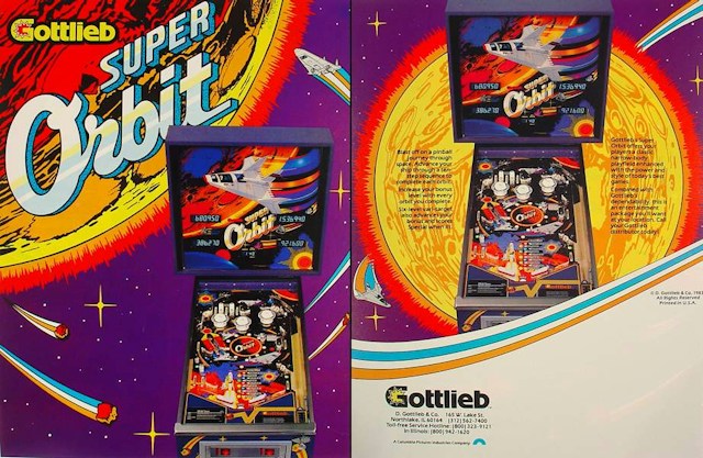 SUPER ORBIT (Gottlieb) Flyer