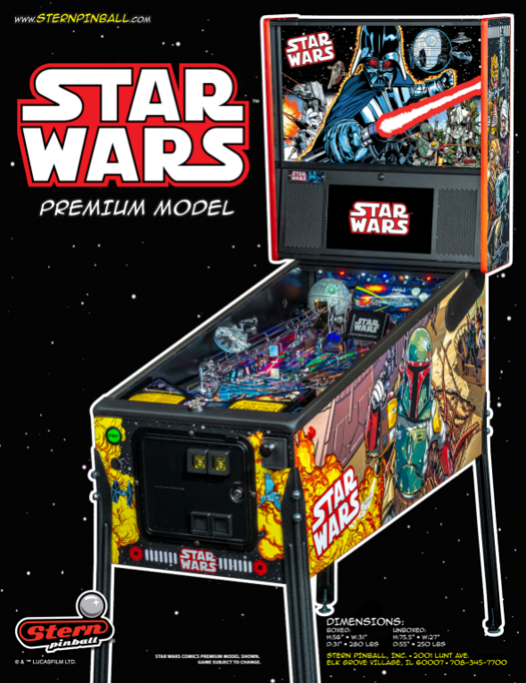 STAR WARS COMIC PRE (Stern) Flyer