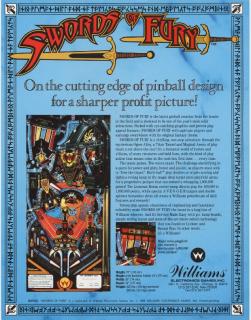 SWORDS OF FURY (Williams) Flyer