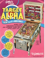 TARGET ALPHA (Gottlieb) Flyer