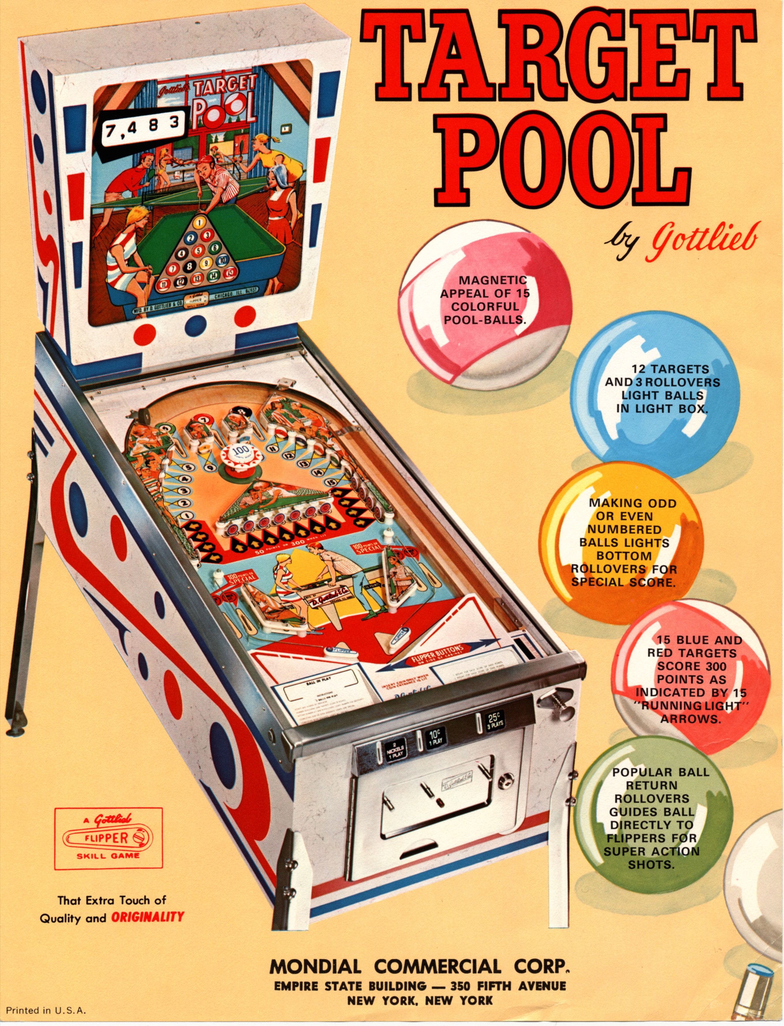 TARGET POOL (Gottlieb) Flyer