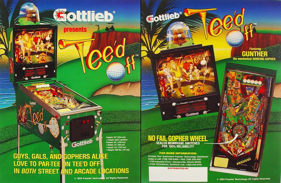 TEED OFF (Gottlieb) Flyer