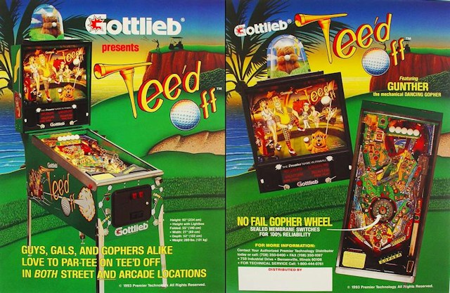 TEED OFF (Gottlieb) Flyer