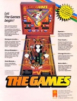 THE GAMES (Gottlieb) Flyer