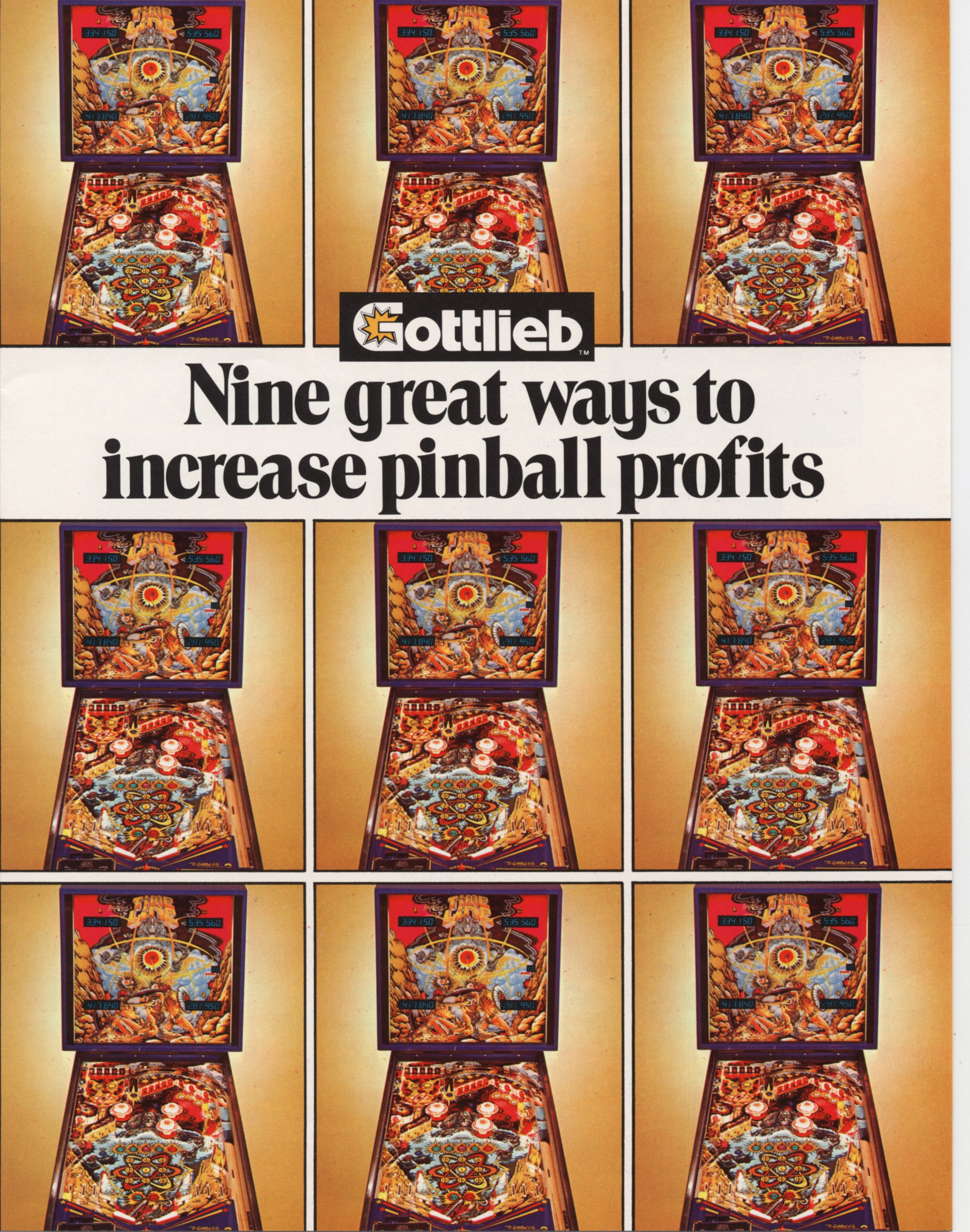 TIME LINE (Gottlieb) Flyer