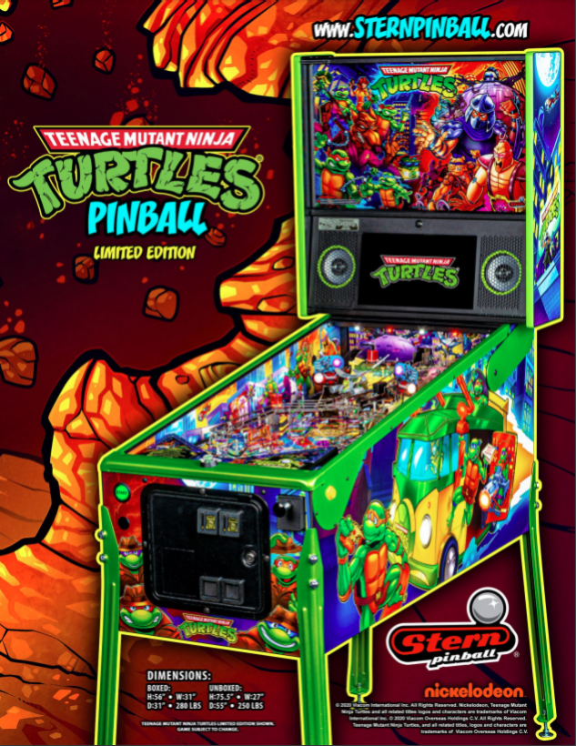 TEENAGE MUTANT NINJA TURTLES LE (Stern) Flyer