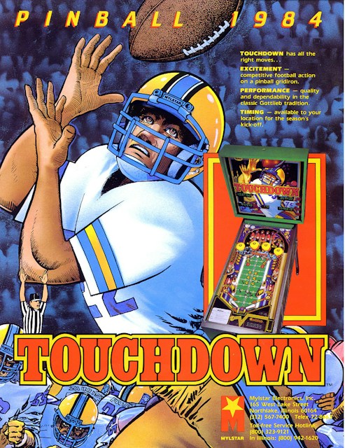 TOUCHDOWN (Gottlieb) Flyer