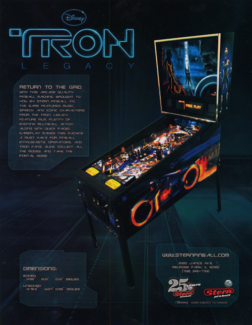 TRON (Stern) Flyer