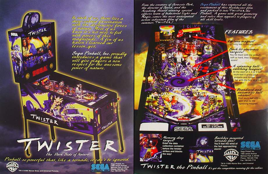 TWISTER (Sega) Flyer