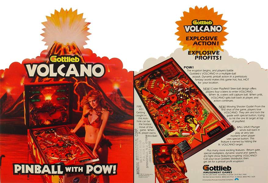 VOLCANO (Gottlieb) Flyer