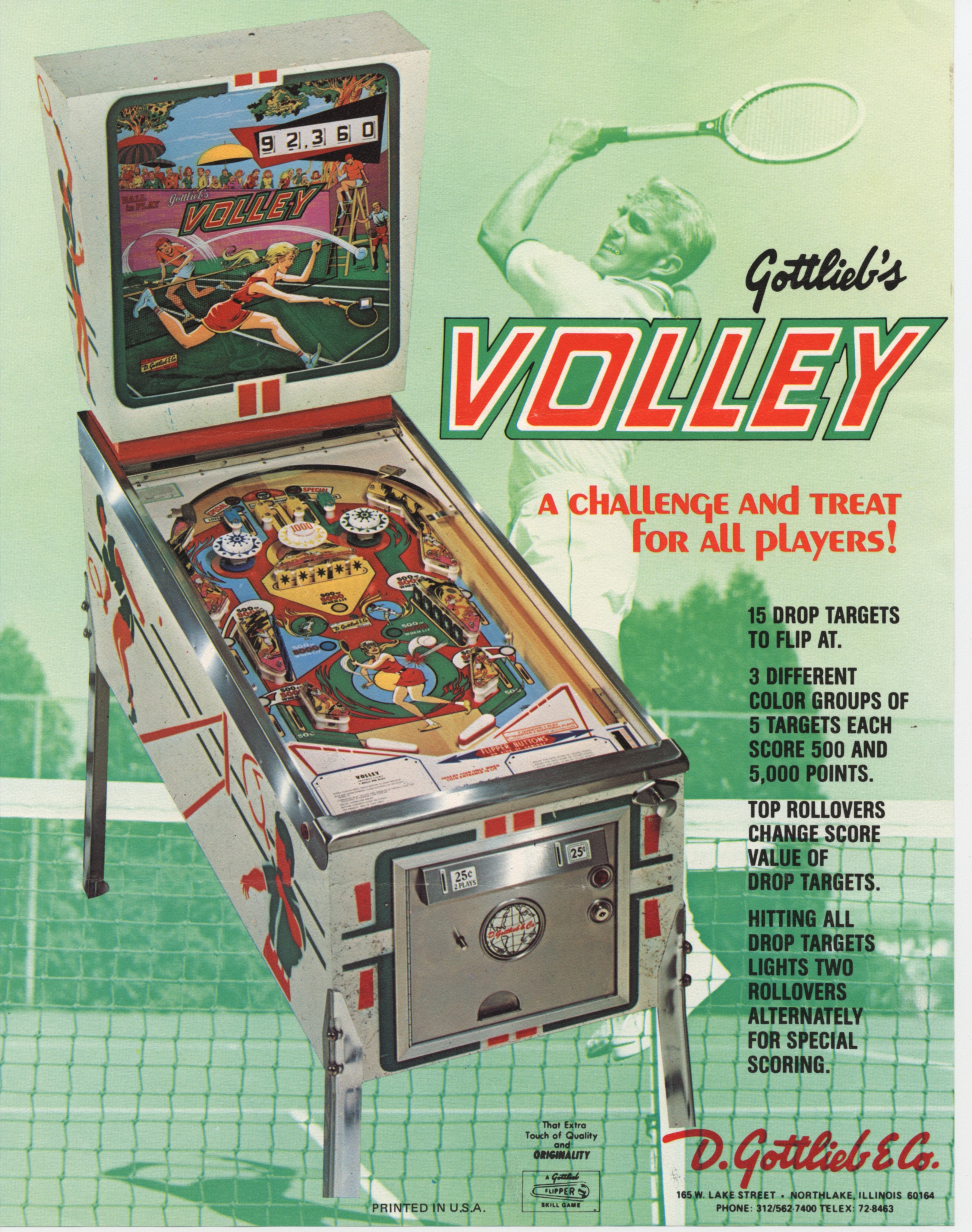 VOLLEY (Gottlieb) Flyer