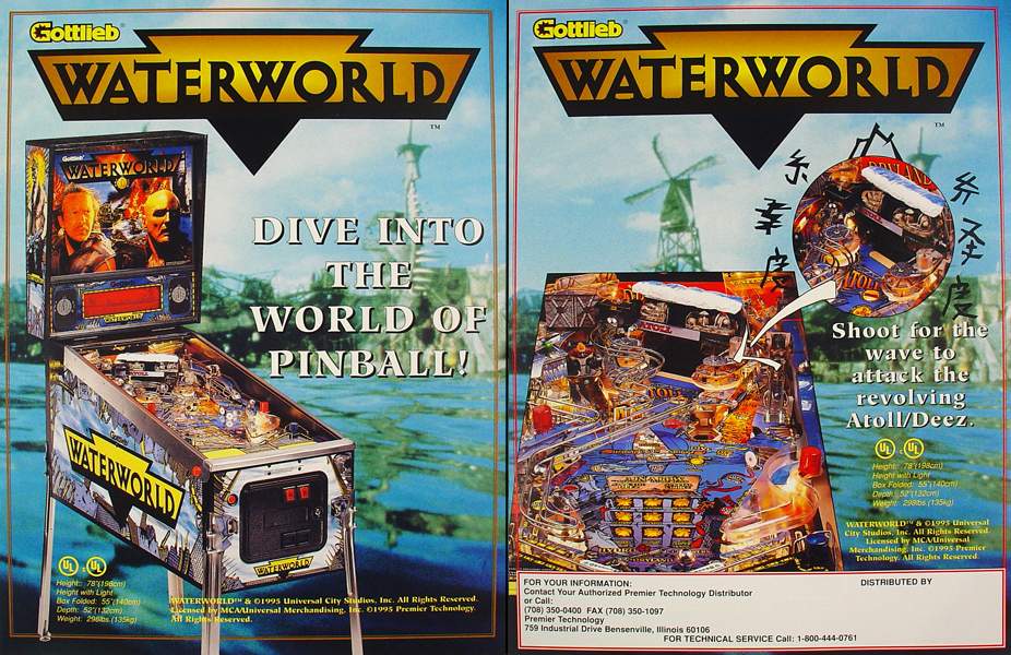 WATERWORLD (Gottlieb) Flyer
