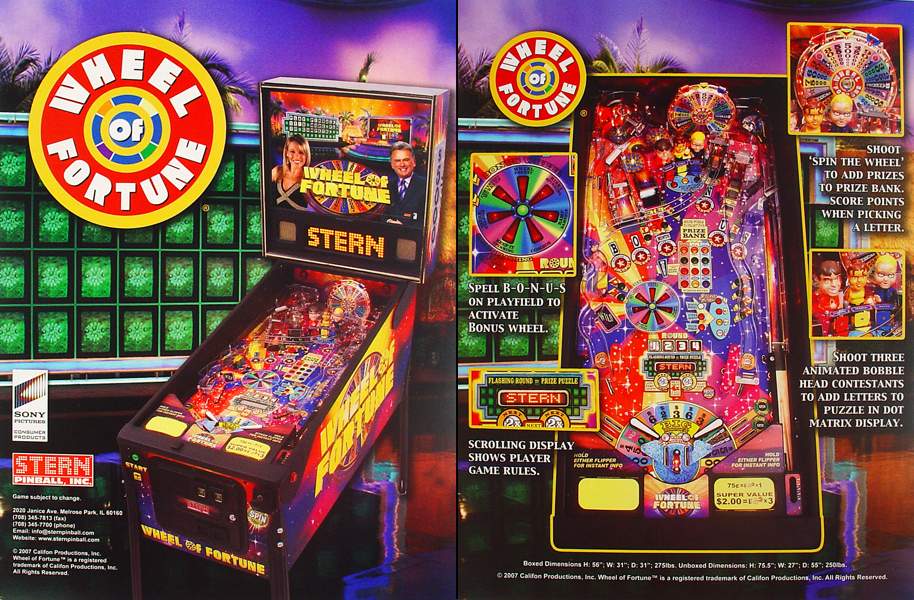 WHEEL OF FORTUNE (Stern) Flyer