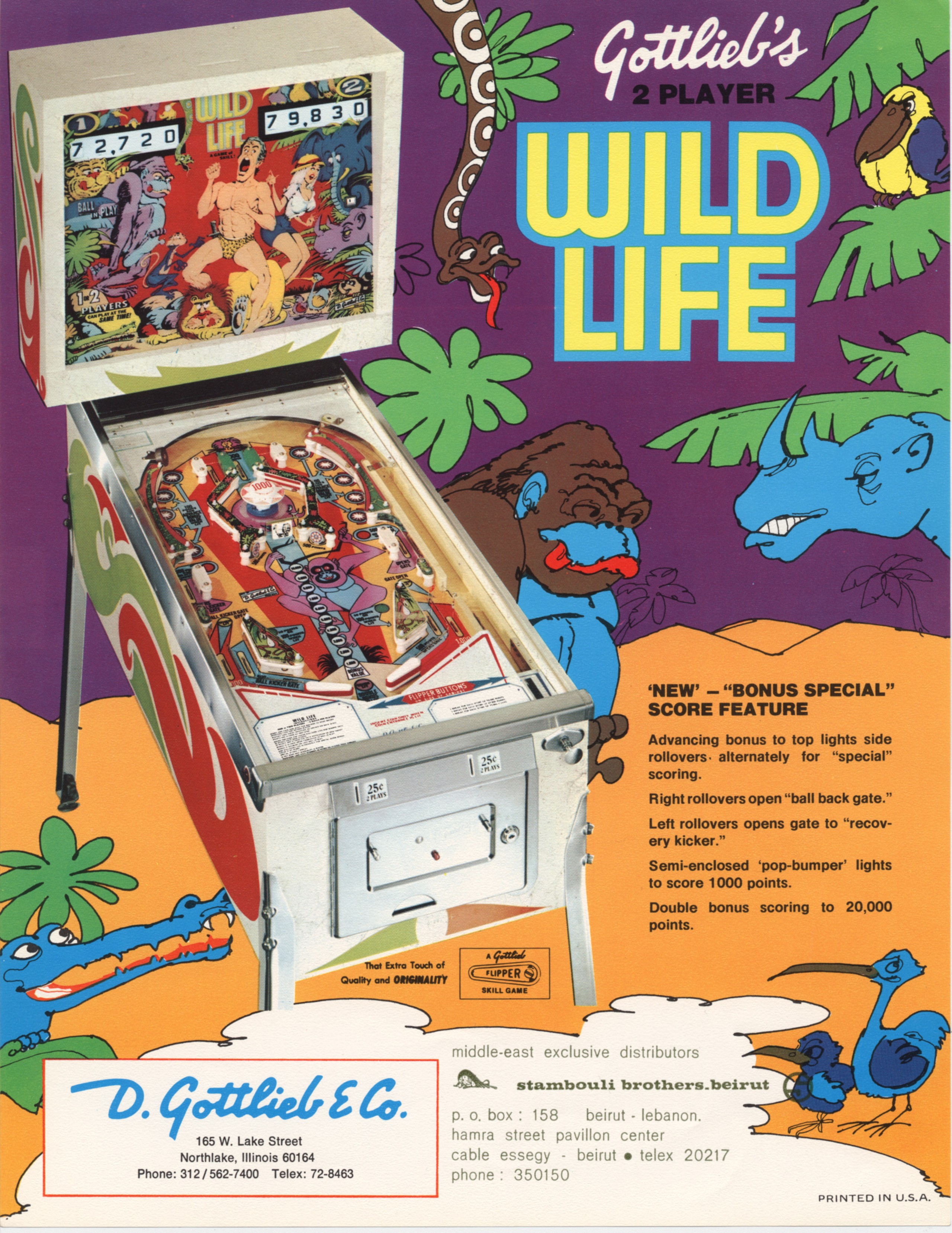WILD LIFE (Gottlieb) Flyer