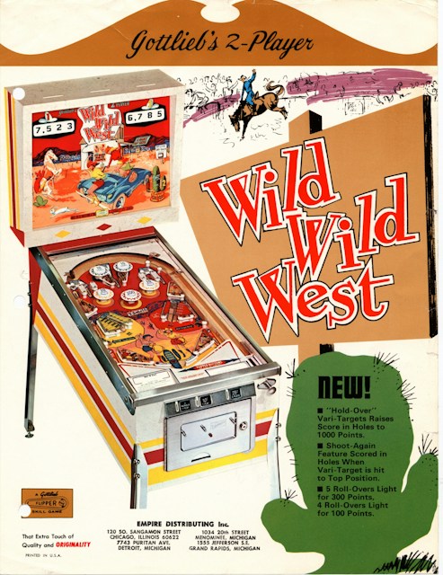 WILD WILD WEST (Gottlieb) Flyer