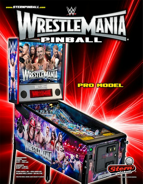 WWE WRESTLEMANIA PRO (Stern) Flyer