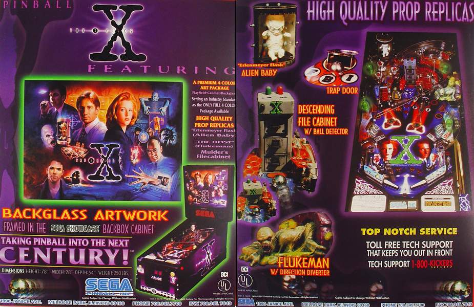 X-FILES (Sega) Flyer