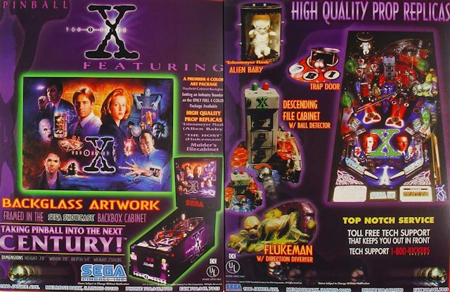 X-FILES (Sega) Flyer