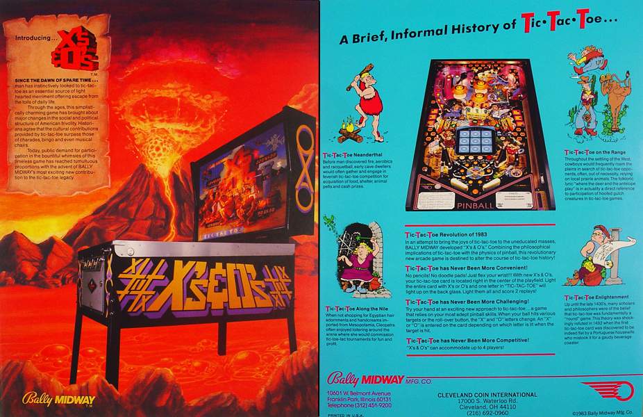 X'S & O'S  (Bally) Flyer