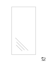 Glass playfield 21 x 41.5 x 3/16 inch BLY EM framed