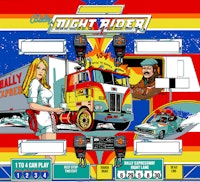 NIGHT RIDER (Bally) Backglass SS