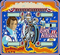 EVEL KNIEVEL (Bally) Backglass