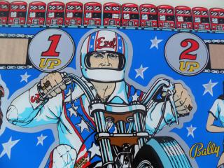 EVEL KNIEVEL (Bally) Backglass