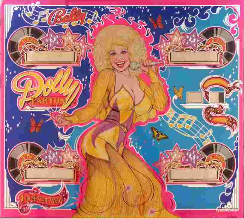 G-408-47 - DOLLY PARTON (Bally) Backglass - Marco Specialties