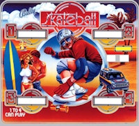 SKATEBALL (Bally) Backglass