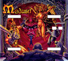 MEDUSA (Bally) Backglass