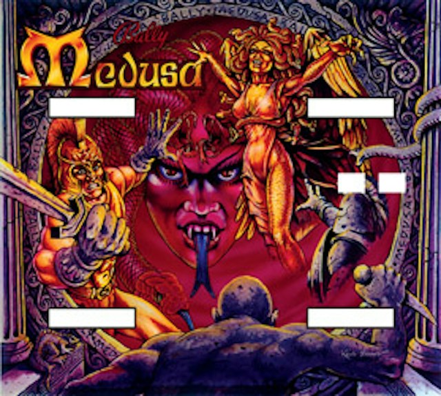 MEDUSA (Bally) Backglass