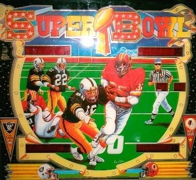 SUPER BOWL (Bell Games) Backglass