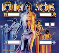 ROLLING STONES (Bally) Backglass