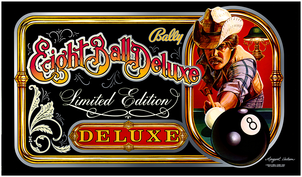 EIGHT BALL DELUXE LE (Bally) Backglass
