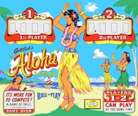 ALOHA (Gottlieb) Backglass