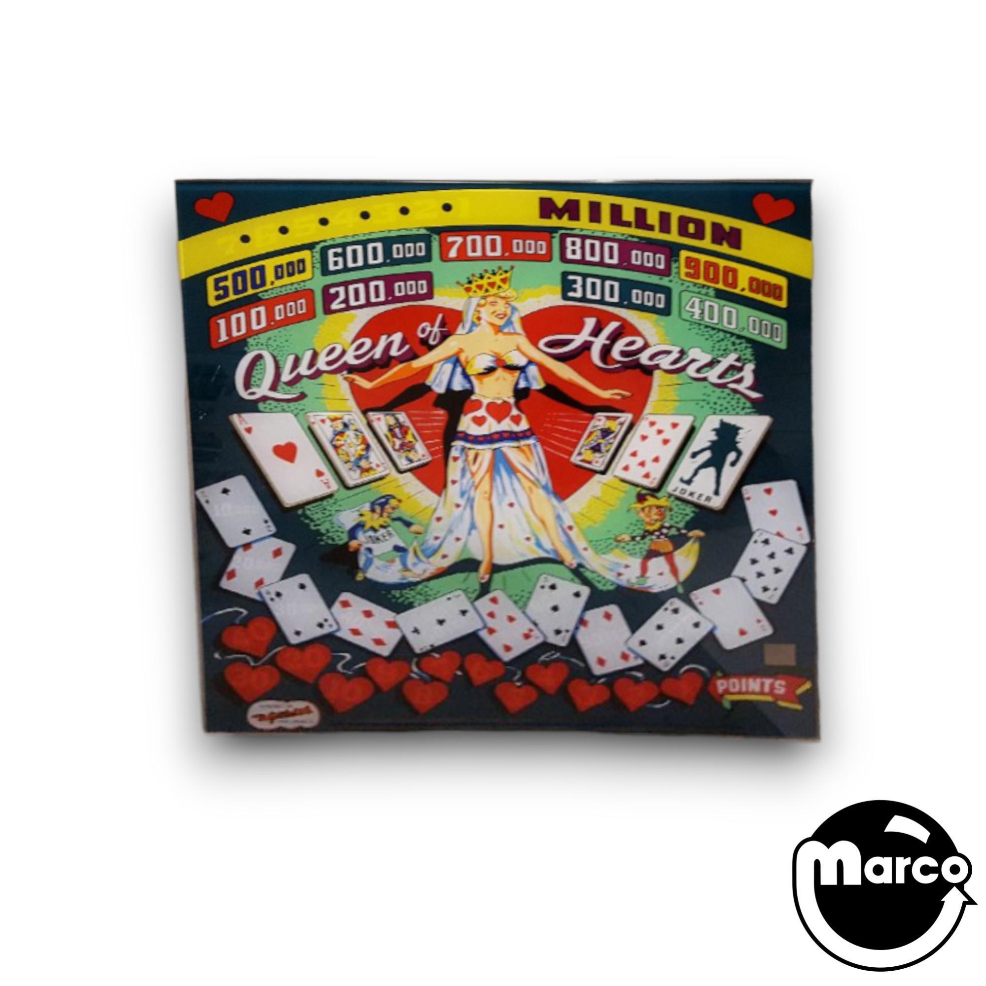 Queen of Hearts (Gottlieb) Backglass