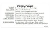 PISTOL POKER (Alvin G) Score Card
