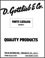 Gottlieb 1957 Parts Catalog