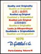Gottlieb® 1976 Parts Catalog