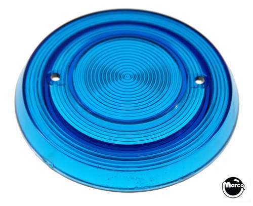 Pop Bumper cap - blue trans. grooved