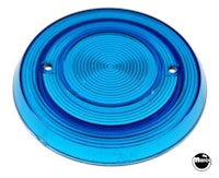 Pop Bumper cap - blue trans. grooved