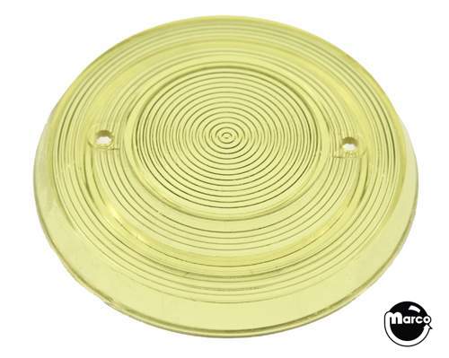 Pop bumper cap - trans. yellow grooved