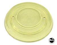 Pop bumper cap - trans. yellow grooved