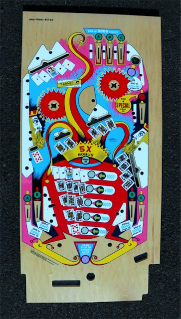 JOKER POKER (Gottlieb) Playfield