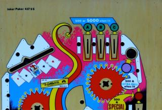 JOKER POKER (Gottlieb) Playfield