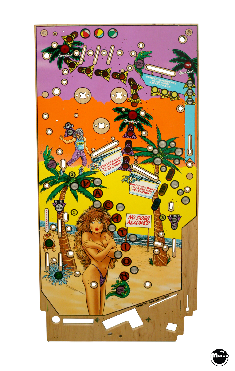 SPRING BREAK (Gottlieb) Playfield